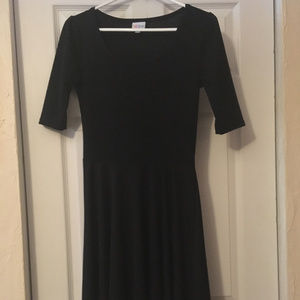 LulaRoe Black Nicole Dress - Small